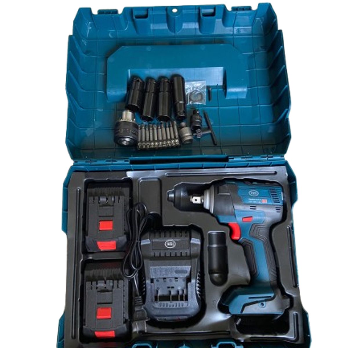 GENERICO - Pistola llave de impacto de 1 / 2 inalambrica reversible 128v voltios