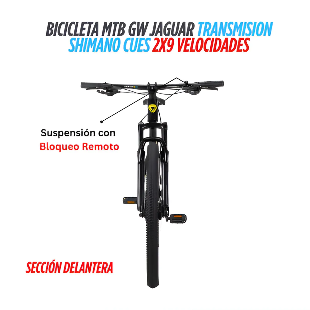 GW - BICICLETA MTB GW JAGUAR RIN29 SHIMANO CUES 2X9 VEL