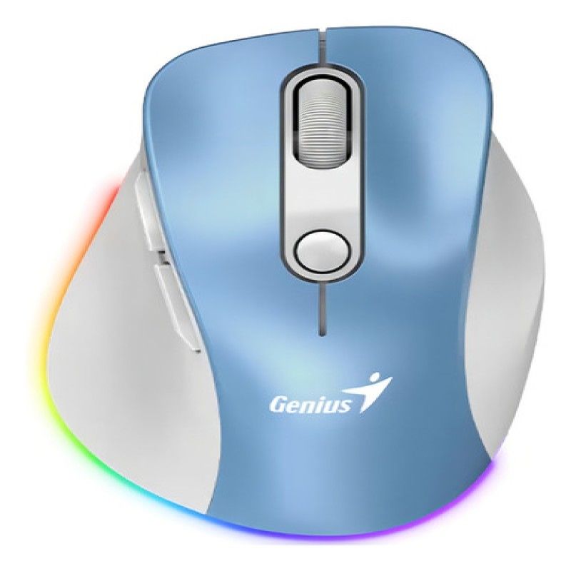 GENIUS - MOUSE GENIUS 9000S INALAMBRICO ERGONOMICO PRO LIGHT BLUE