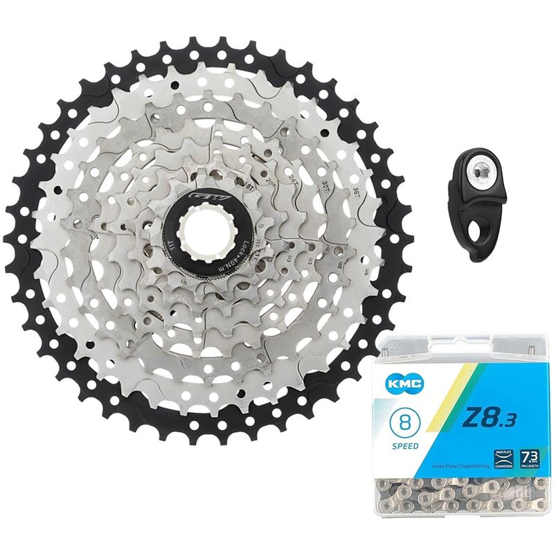 GW - Pacha + Cadenilla Kmc Bicicleta Gw Cassette 8 V 11-40 Combo