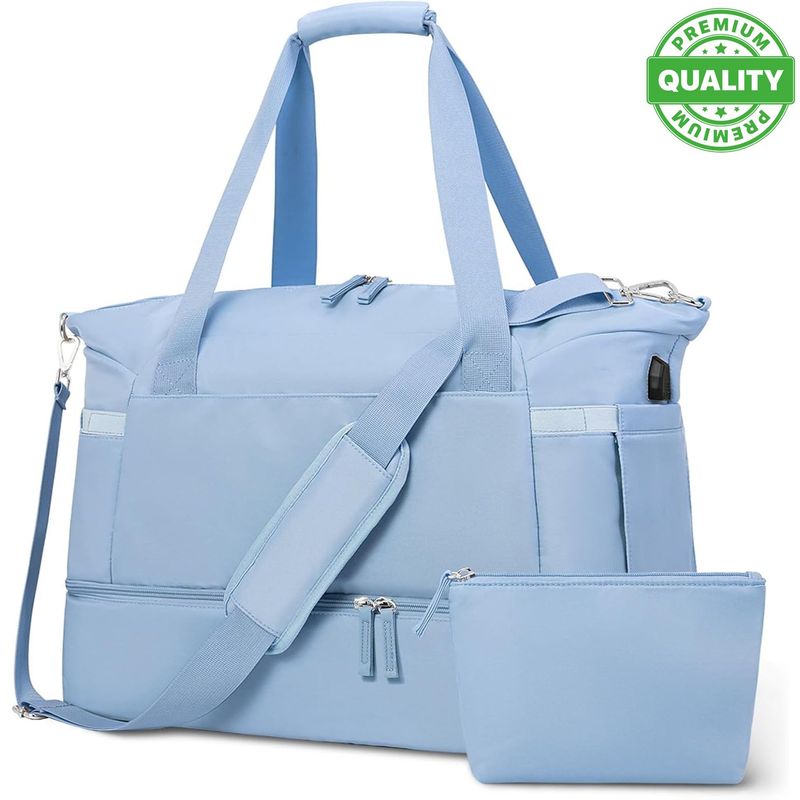 ONE PIXEL - Maleta Deportiva Maletín Gym Morral Viaje Bolsa Mano Azul