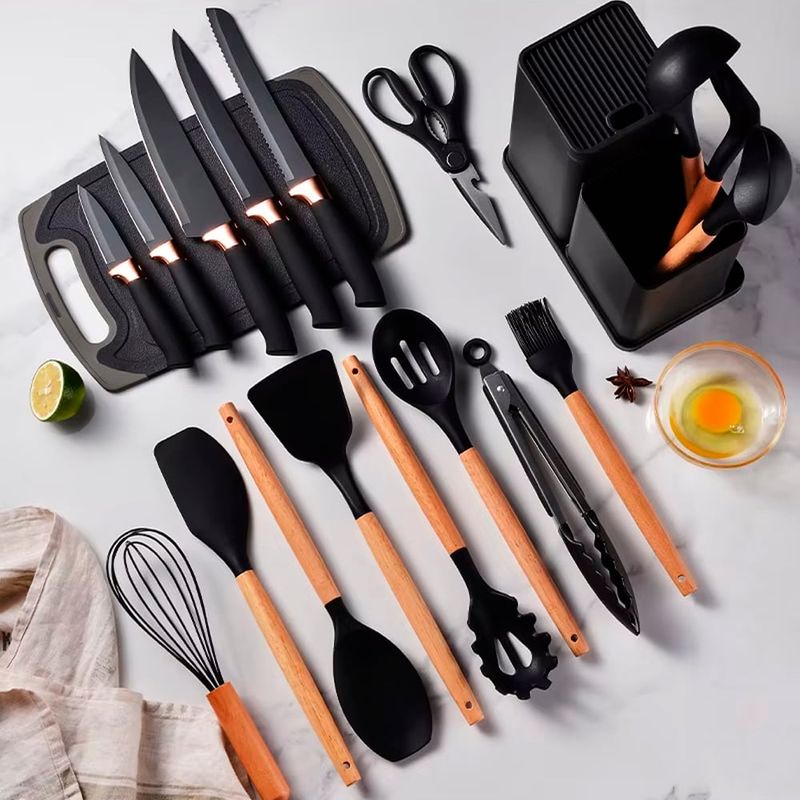 SOKANY - Set De Utensilios De Cocina Silicona SIN BPA X19 PCS