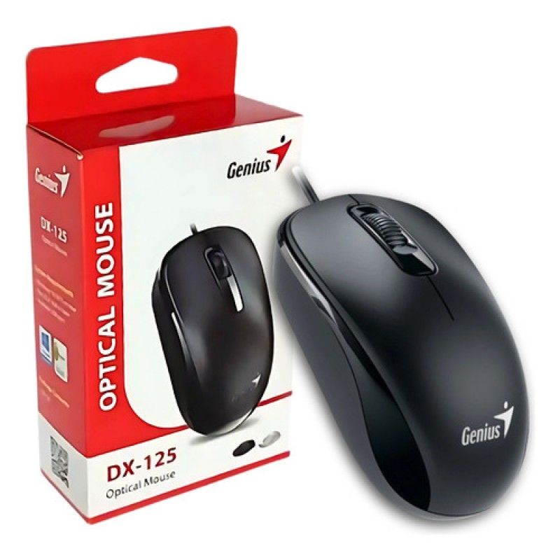 GENIUS - MOUSE GENIUS DX-125 ALAMBRICO NEGRO