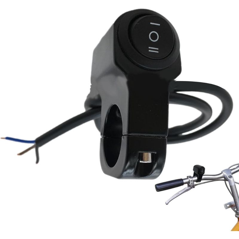 GENERICO - Swiche Interruptor Impermeable Exploradoras Moto Aluminio