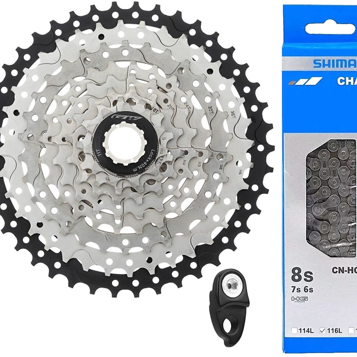 GW - Pacha Gw  Cadenilla Shimano Bicicleta Cassette 8v 11-42