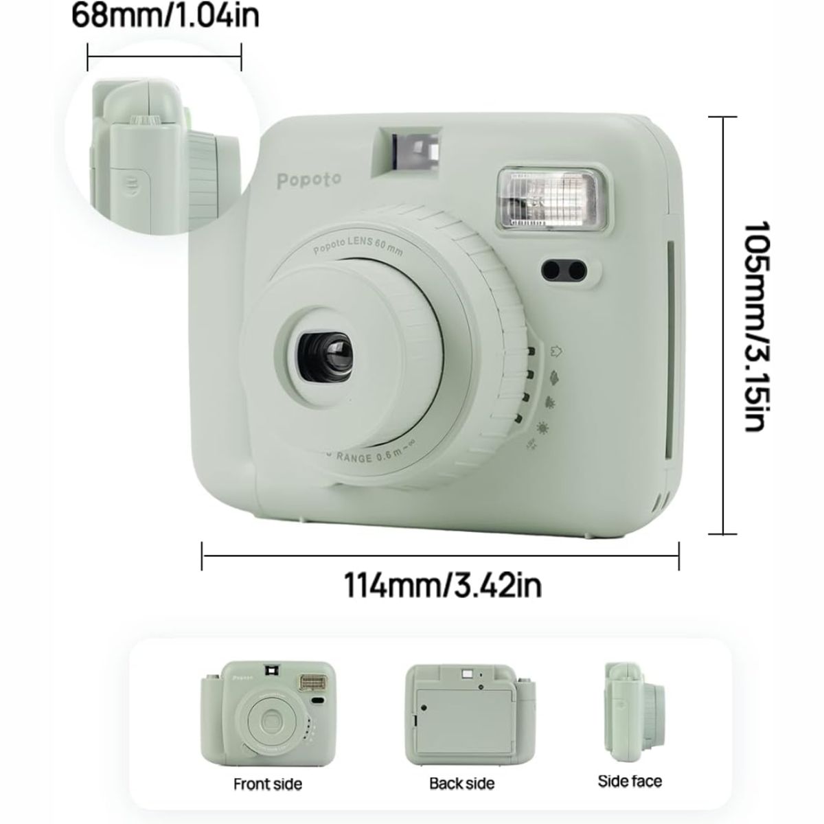GENERICO - Camara Instantanea Popoto A Color Incluye Incluye Films 10