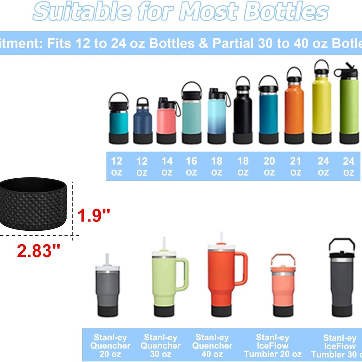 GEF - Accesorio Base Protector Silicona Vaso Stanley Y Termos