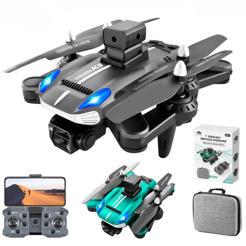 GENERICO - Drone Hd 720p Wifi Cámara Dual Con Estuche Y Sensor Choques