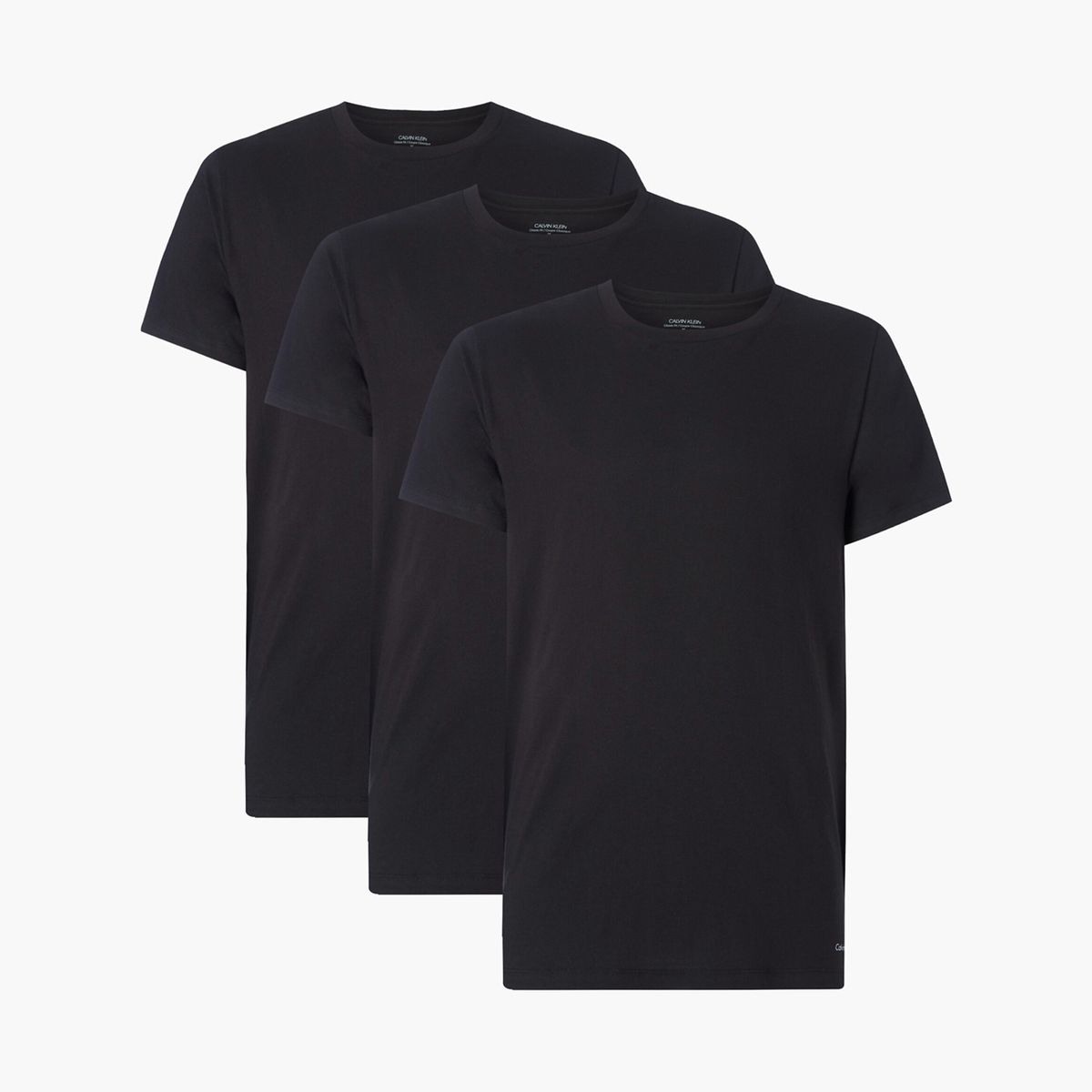 CALVIN KLEIN - Paquete De 3 Camisetas Negras Cuello Redondo Calvin Klein