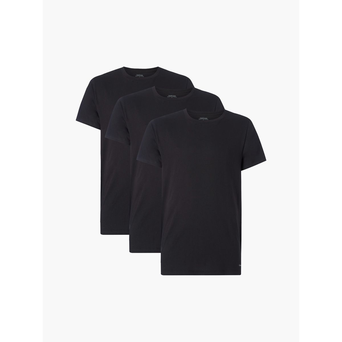CALVIN KLEIN - Paquete De 3 Camisetas Negras Cuello Redondo Calvin Klein