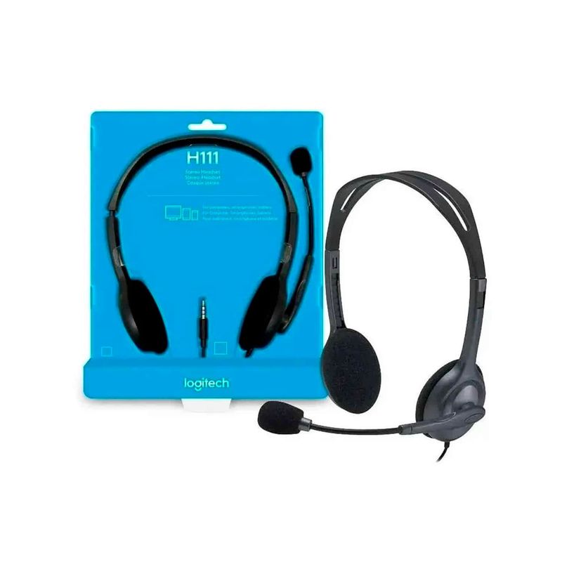 LOGITECH - Diadema Stereo H111 Logitech Reduccion de ruido