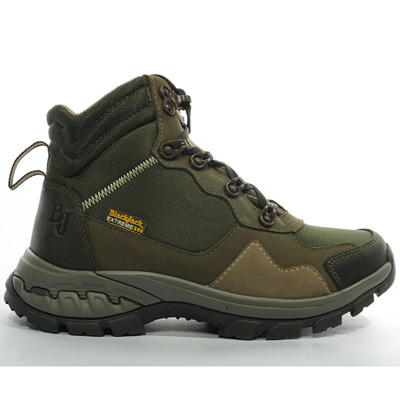 GENERICO - Bota Outdoor Cuero Serrano Verde Herreros Alaska