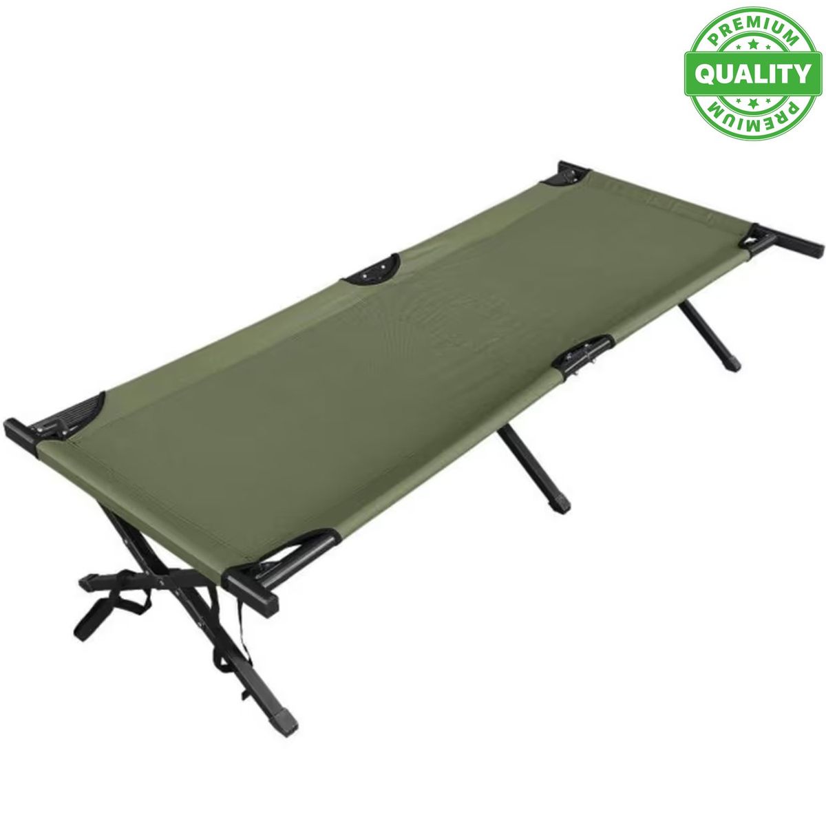 ONE PIXEL - Catre Plegable Tipo Militar Verde 300 Lbs 1.90mts