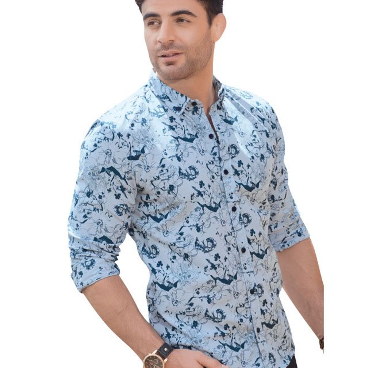 MARKETING PERSONAL - Camisa Adulto Masculino Estampado MP