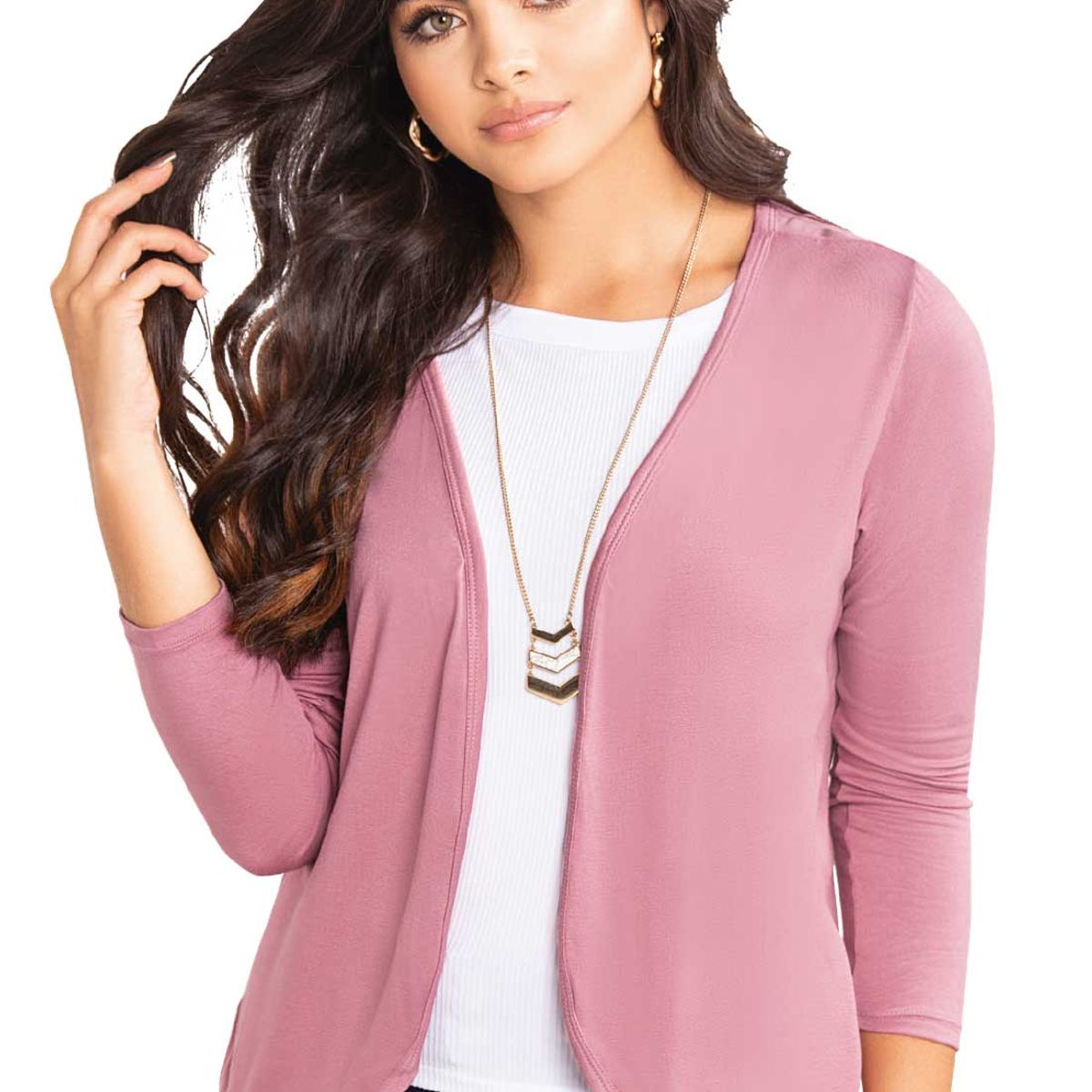 MARKETING PERSONAL - Saco Tejido para Mujer MP -Palo De Rosa Oscuro