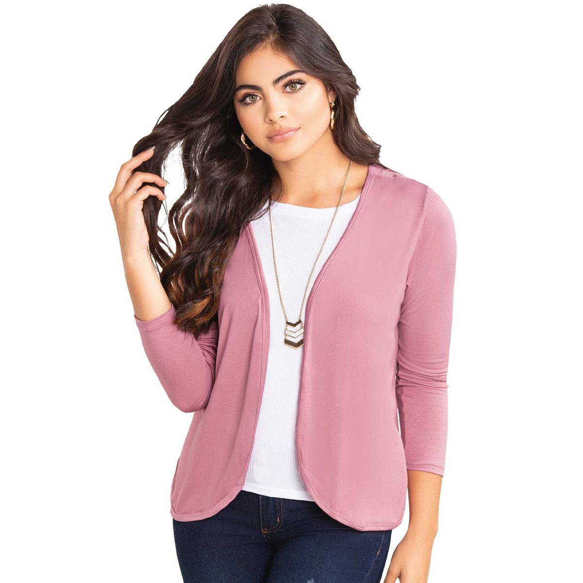 MARKETING PERSONAL - Saco Tejido para Mujer MP -Palo De Rosa Oscuro