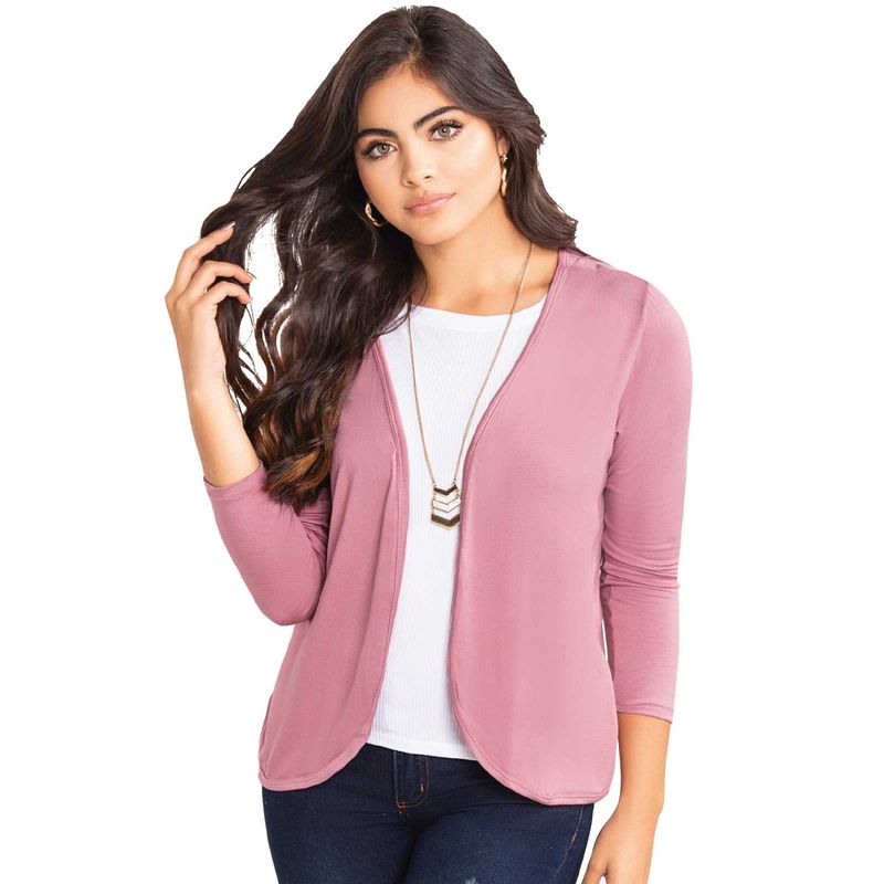 MARKETING PERSONAL - Saco Tejido para Mujer MP -Palo De Rosa Oscuro