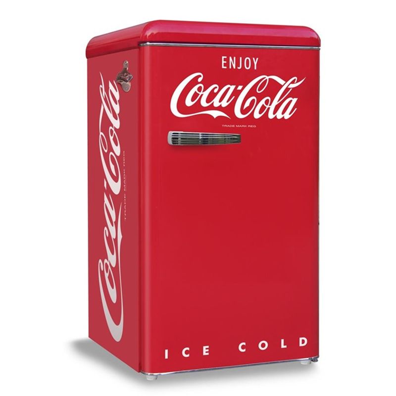 COCA COLA - Nevera MiniBar  Coca Cola con Congelador 85 Litros Retro