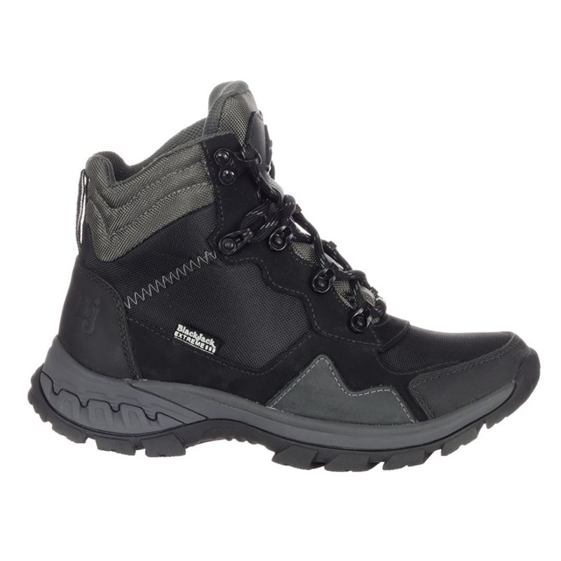 GENERICO - Bota Outdoor Cuero Negro Herreros Alaska