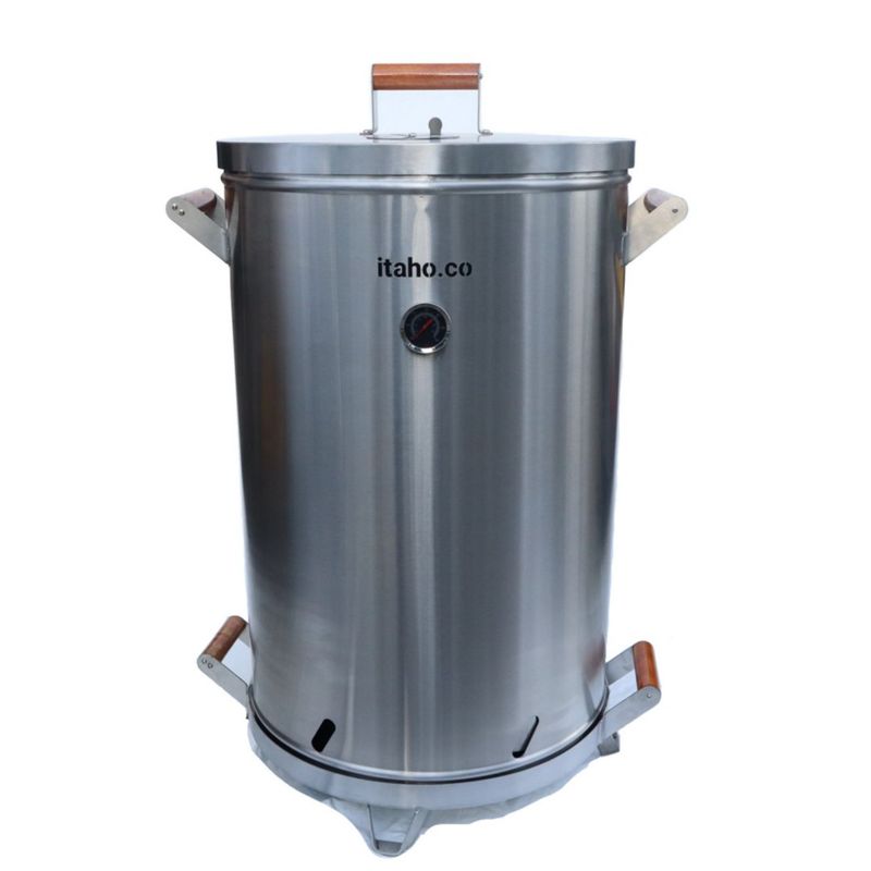 GENERICO - Barril Asador Grande Acero Inoxidable Calibre 18 de 50 Libras
