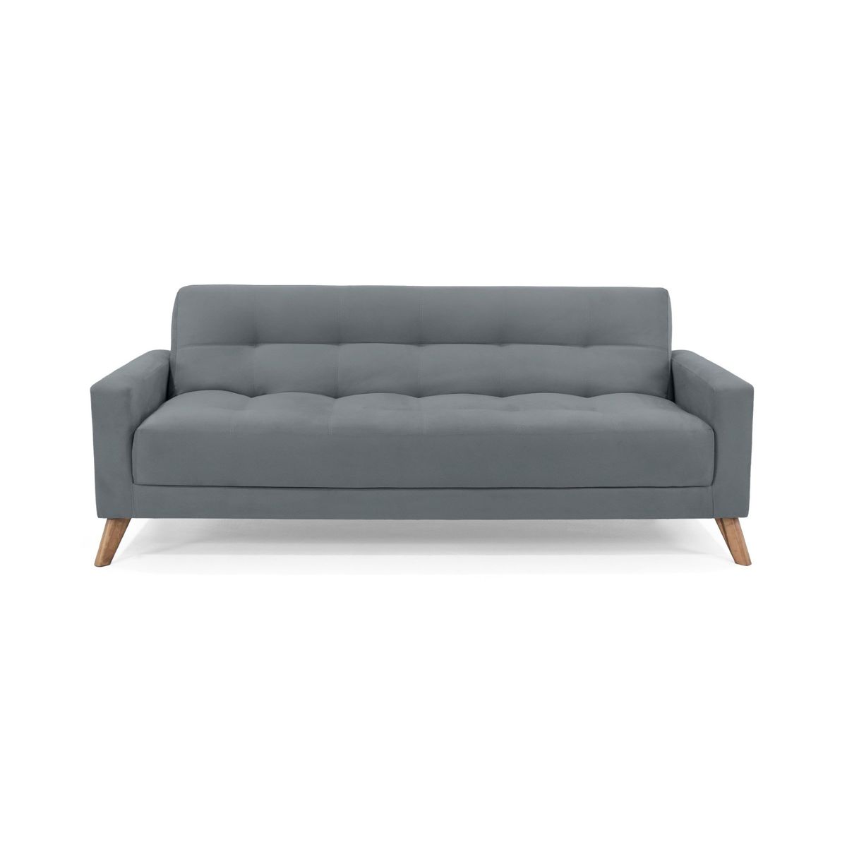 VENECIA - Sofa Cama Reclinable Sahara 206x90x82 Tela Poliéster Gris