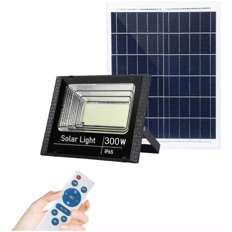 GENERICO - Lámpara Solar De 500w Para Exteriores Con Mando A Distancia