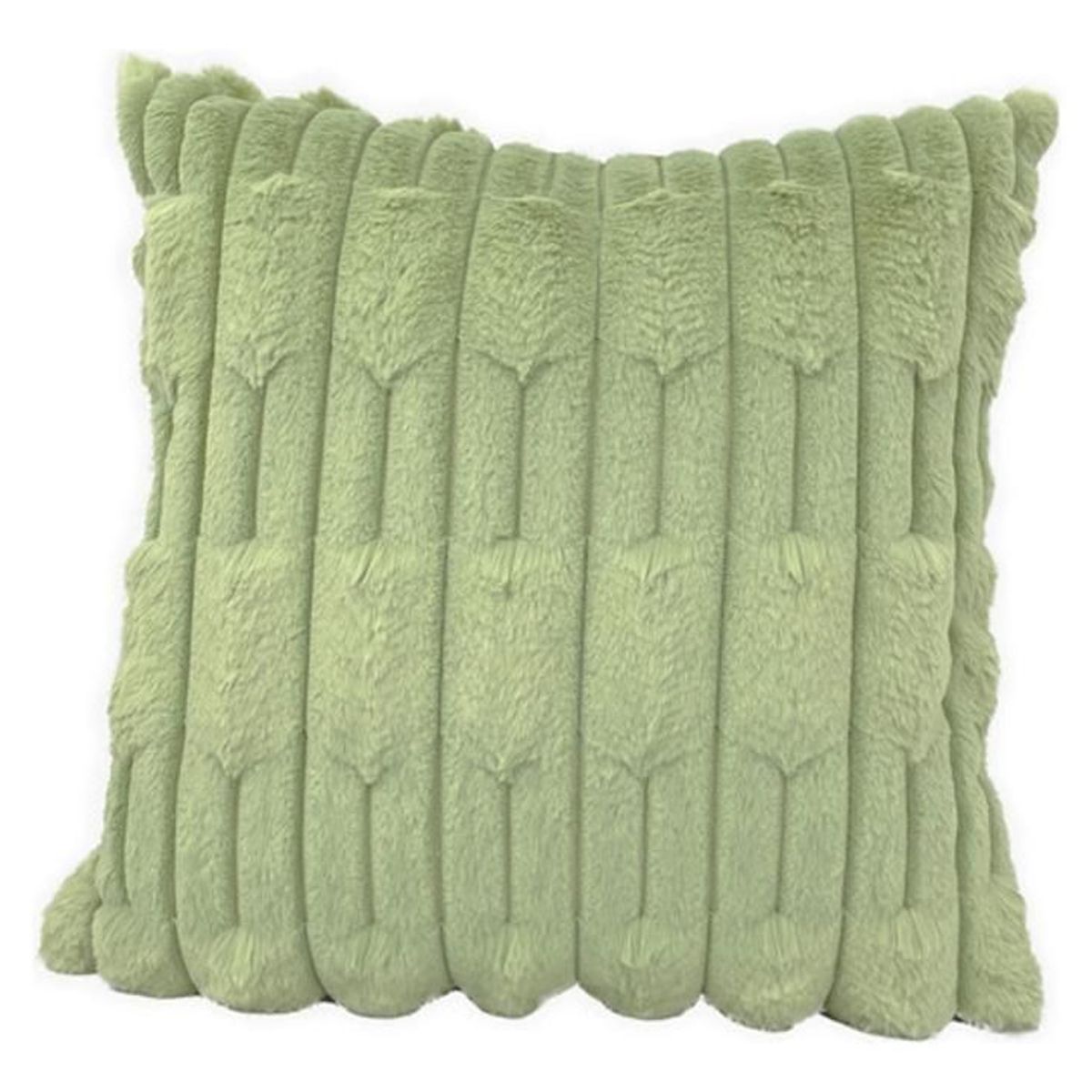 DIMATEX LEON - Funda Cojín Felpa Suave Decorativo Colores 42x42cm Refgos Verde Gos Funda