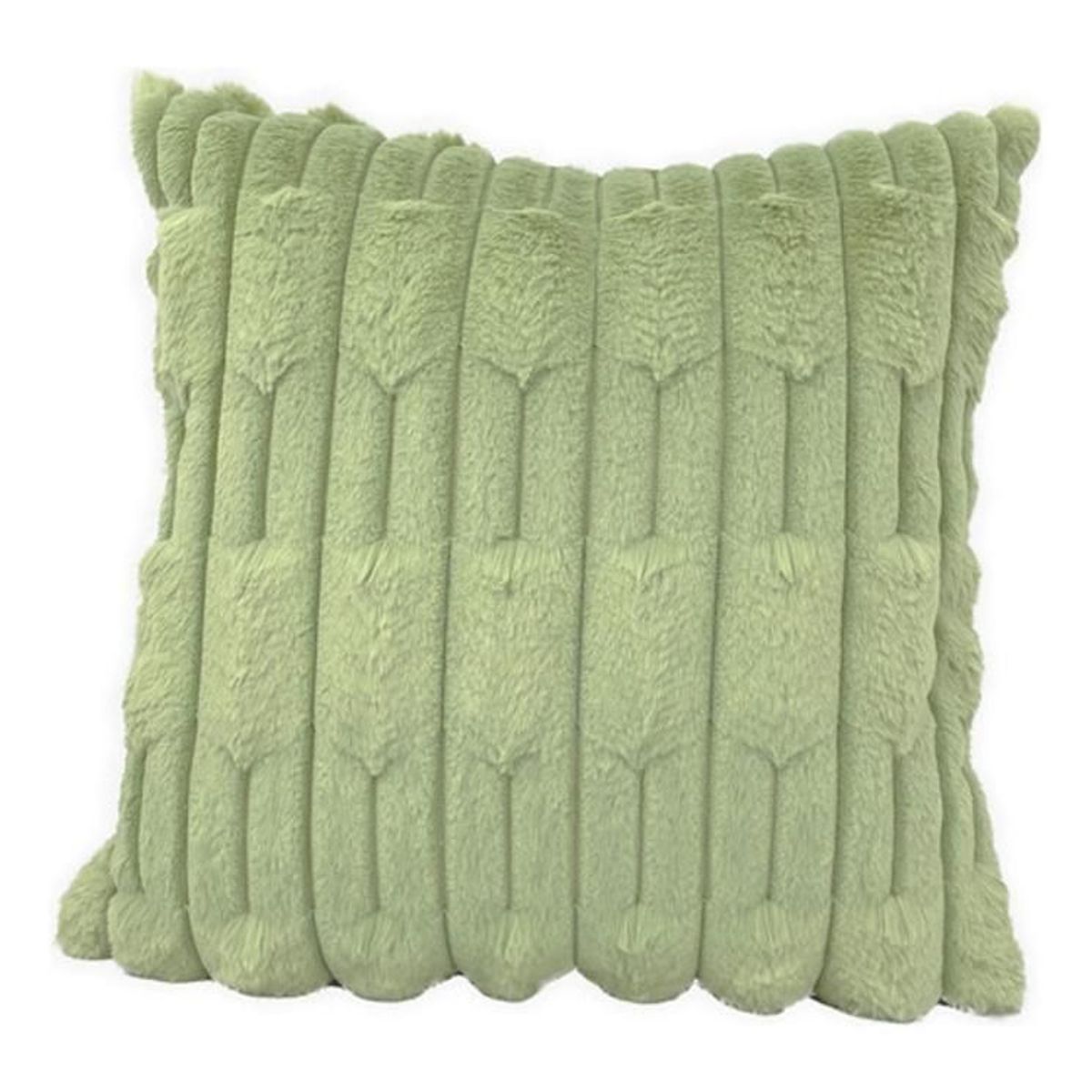 DIMATEX LEON - Funda Cojín Felpa Suave Decorativo Colores 42x42cm Refgos Verde Gos Funda