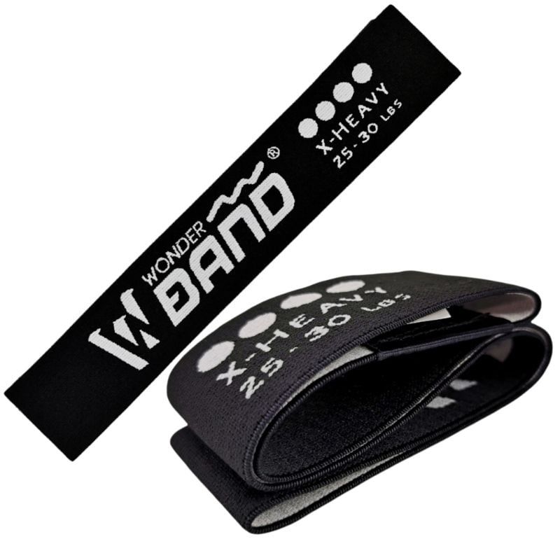 GENERICO - Banda Elástica Tela Resistencia Wonder Negra 25-30 Lb Yoga