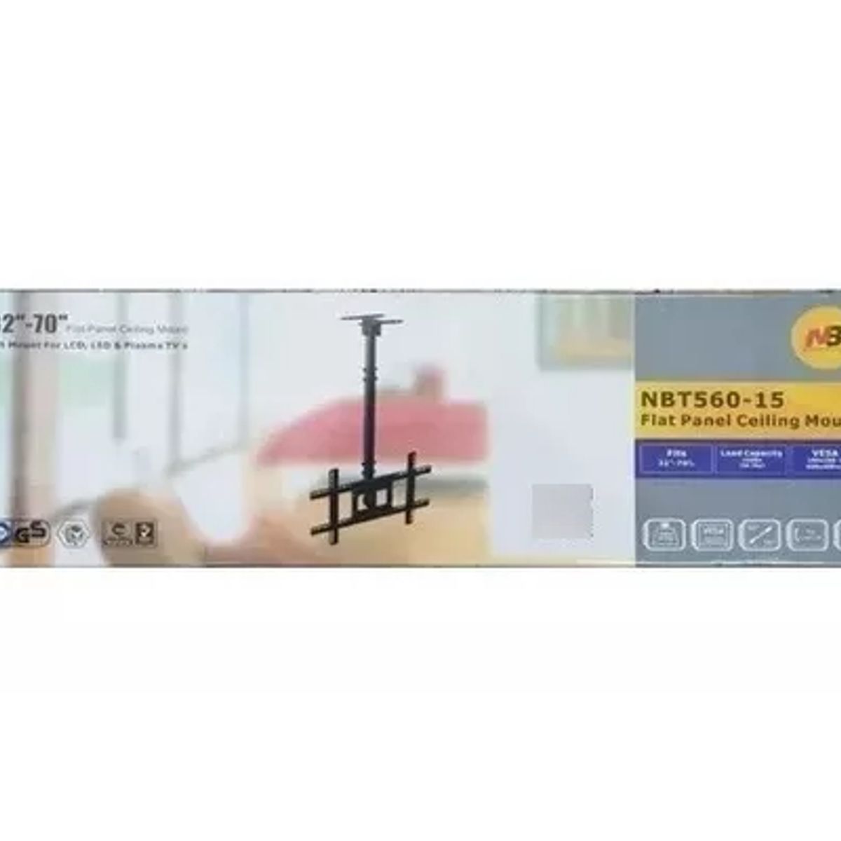 GENERICO - Soporte Base Techo Televisor Tv Plasma Ecualizable 32 A 70