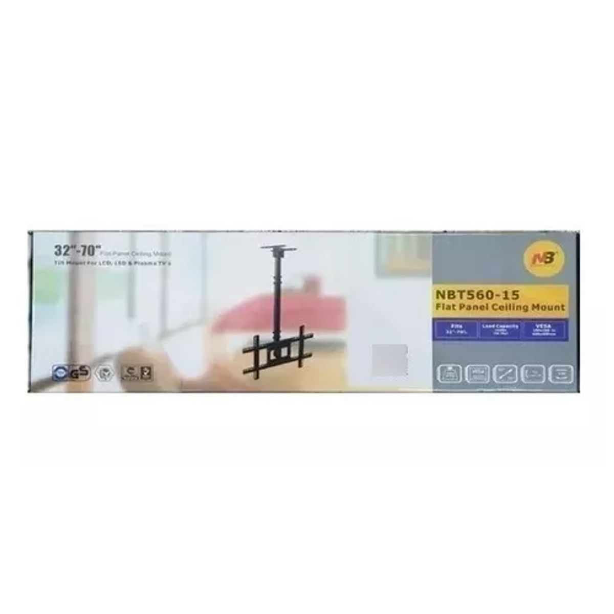 GENERICO - Soporte Base Techo Televisor Tv Plasma Ecualizable 32 A 70