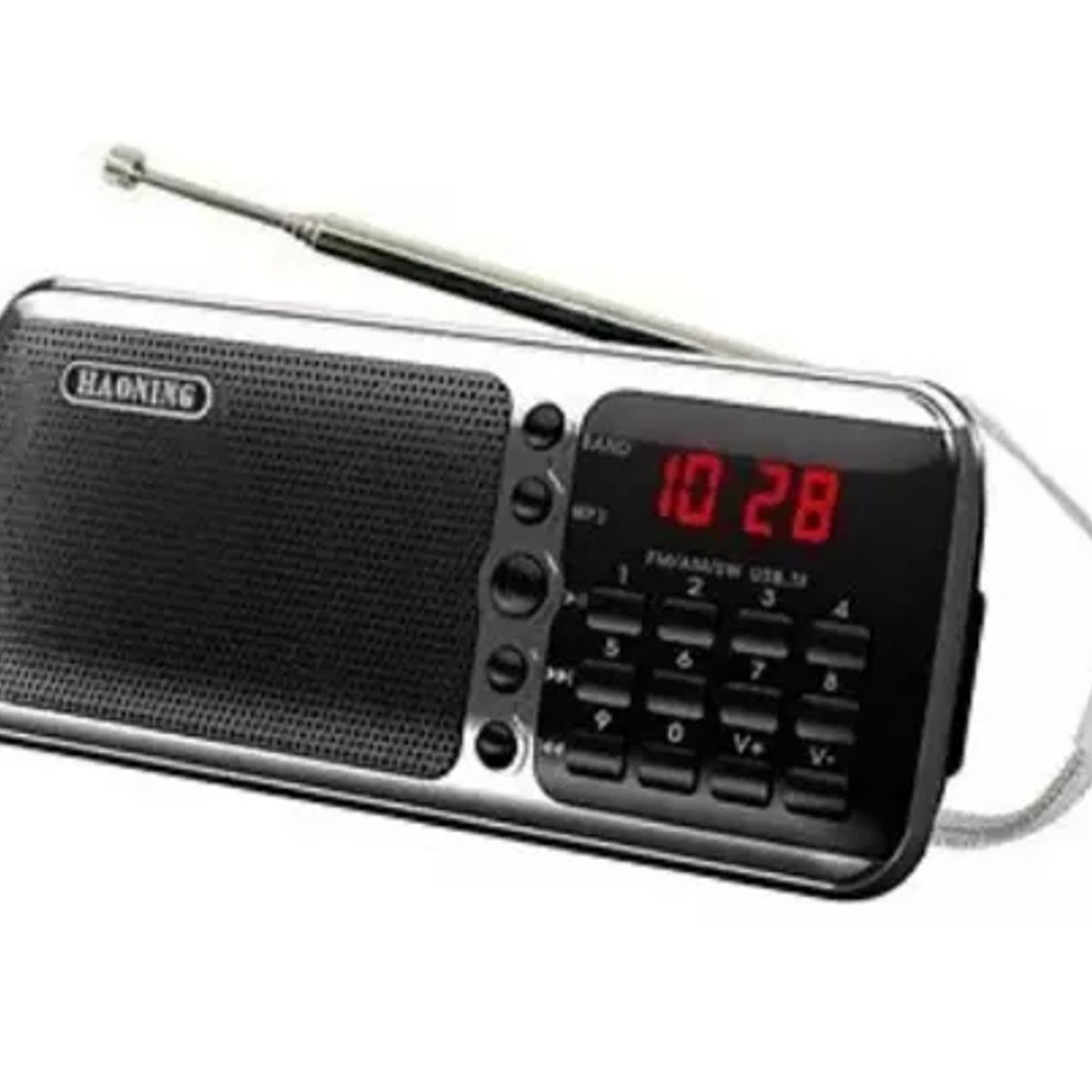 GENERICO - Radio Fm Am Parlante Digital Bolsillo Recargable Portatil