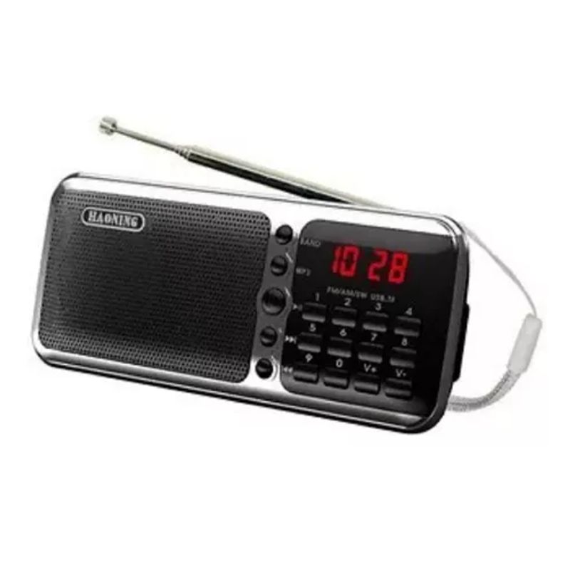 GENERICO - Radio Fm Am Parlante Digital Bolsillo Recargable Portatil