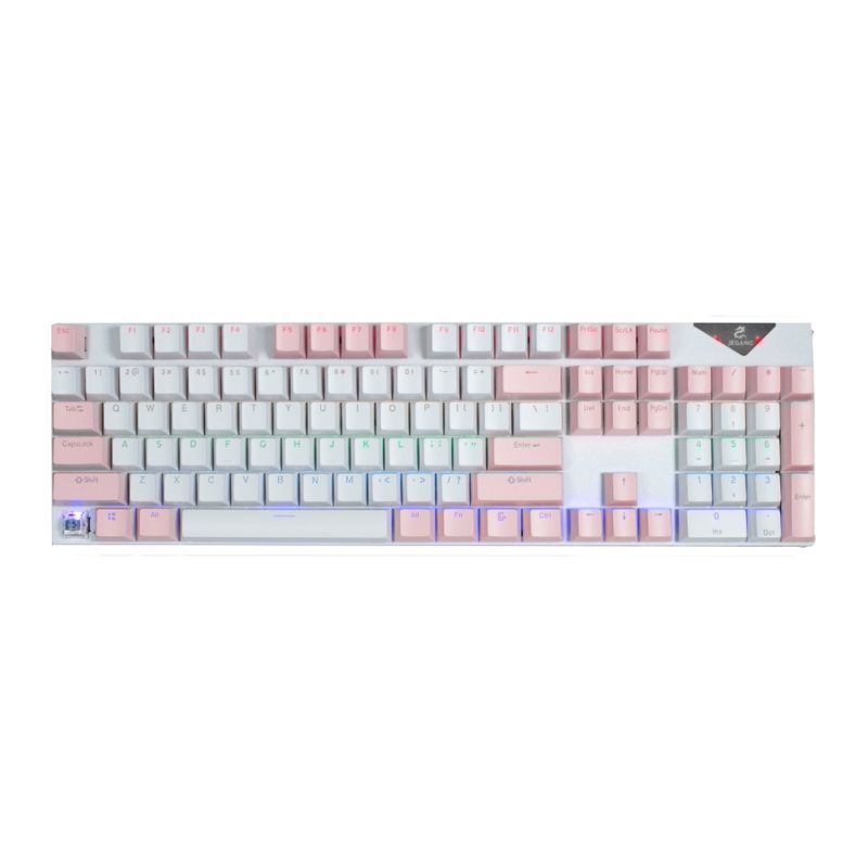 GENERICO - Teclado Gamer mecanico JEQANG JK919 RGB Rosa