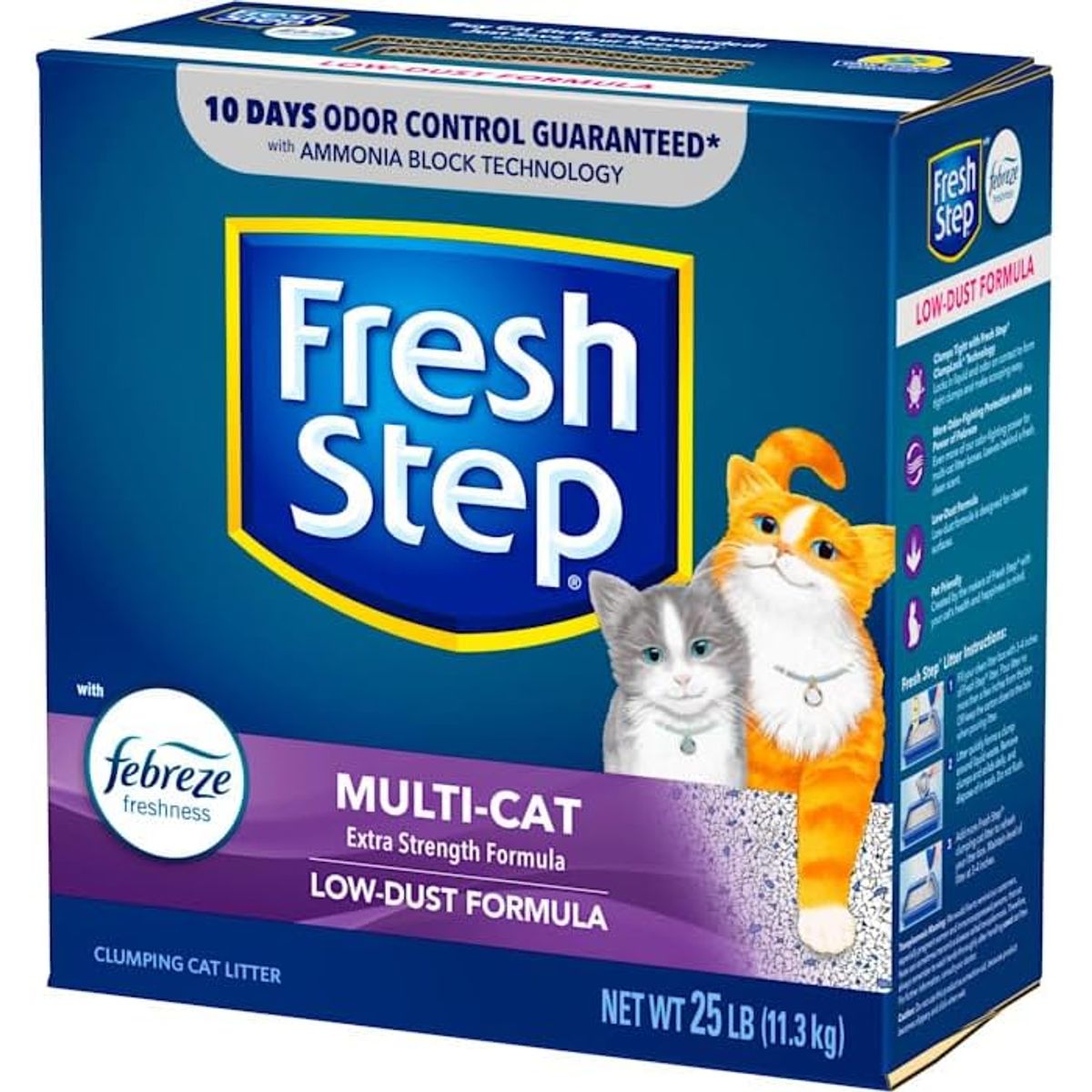 FRESH - Arena Fresh Step Multi Cat con Febreze Caja de 25 lb