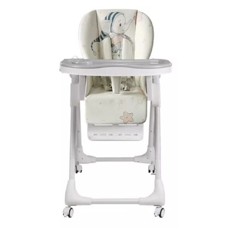 KIDSHOP - Silla Comedor Kidshop Niveles Doble Bandeja Gris Hc302