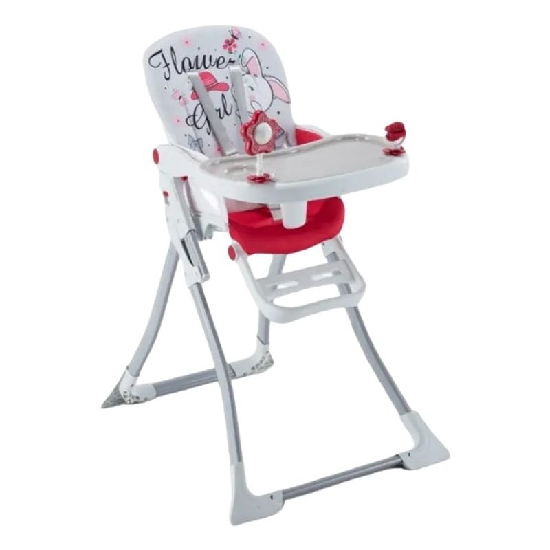 KIDSHOP - Silla Comedor Kidshop Niveles Ruedas Bandeja Rosa Hc301