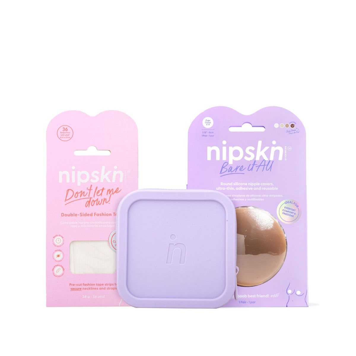NIPSKIN - Kit de Cubre pezón Cinta para Ropa y Estuche - Nipskin®