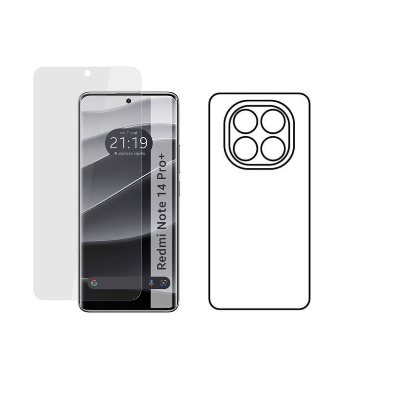 GENERICO - Protector Pantalla Y Trasero Hidrogel Xiaomi Redmi Note 14 Pro Plus