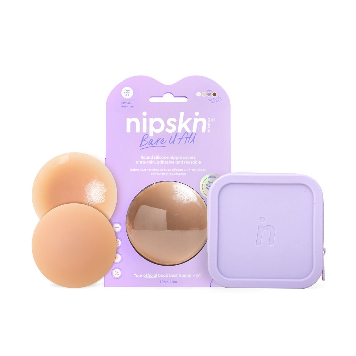 NIPSKIN - Cubre pezón de Silicona más estuche - Nipskin®