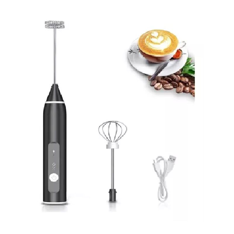 GENERICO - Mini Batidor Eléctrico De Espuma Café Y Leche Recargable