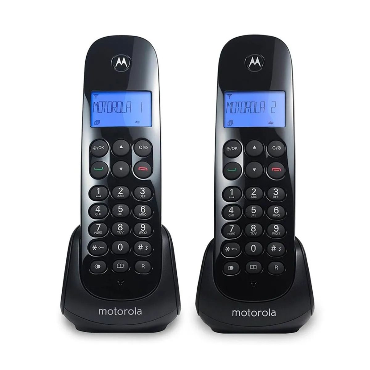 MOTOROLA - Teléfono Inalámbrico Motorola Doble con Identificador y Expandible