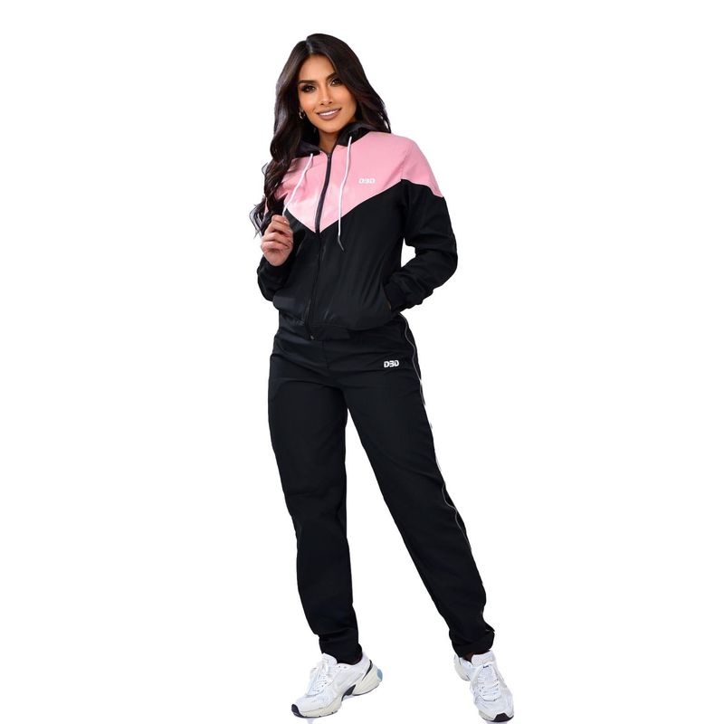 MODA EN CIRCUITO - Conjunto Deportivo o Sudadera para Mujer en Impermeable.