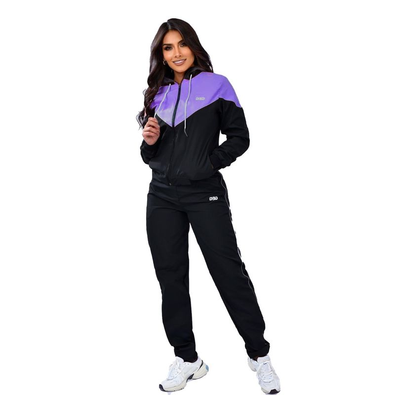 MODA EN CIRCUITO - Conjunto Deportivo o Sudadera para Mujer en Impermeable