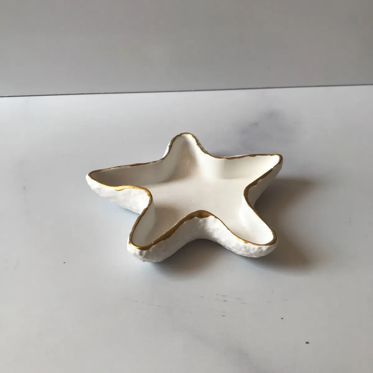 DECORACIONES ALE Y GABI - Bandeja Decorativa Estrella de Mar 13x12cms