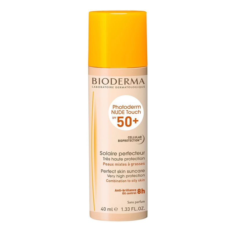 BIODERMA - Bioderma Photoderm Nude Touch Natural SPF 50+ protector solar para piel mixta a grasa 40mL