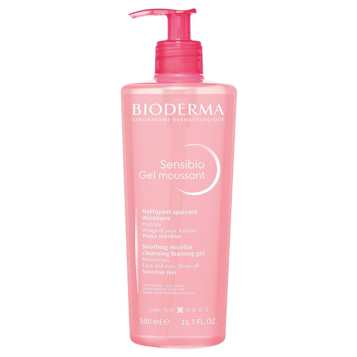 BIODERMA - Limpiador Sensibio Gel Moussant Bioderma para Piel Sensible 500 ml