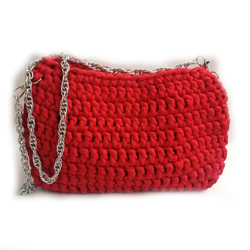 GENERICO - BOLSO ROJO CADENA  Artesanal-Edición Limitada Mostaza Beradry