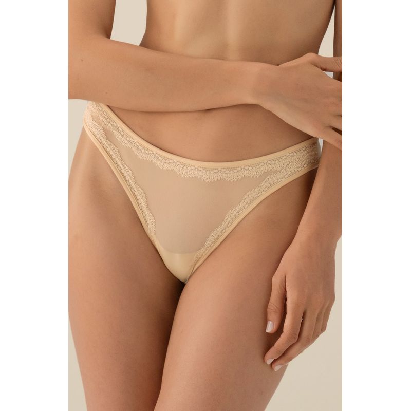 TOUCHE LINGERIE - PANTY BRASILERO EN MICROFIBRA Y ENCAJE 0130052