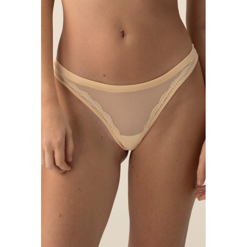 TOUCHE LINGERIE - PANTY SEMIBRASILERO EN MICROFIBRA Y ENCAJE 0227052